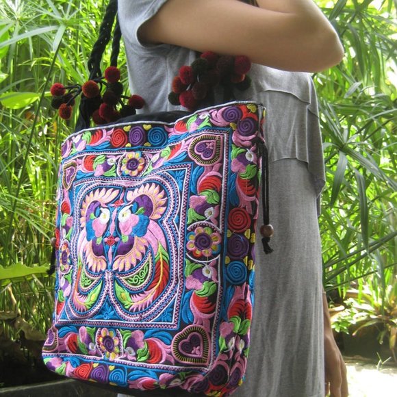 Handbags - Thai Boho Shoulder Tote